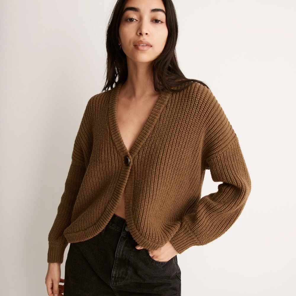 Madewell Shirttail Cardigan Sweater NWT